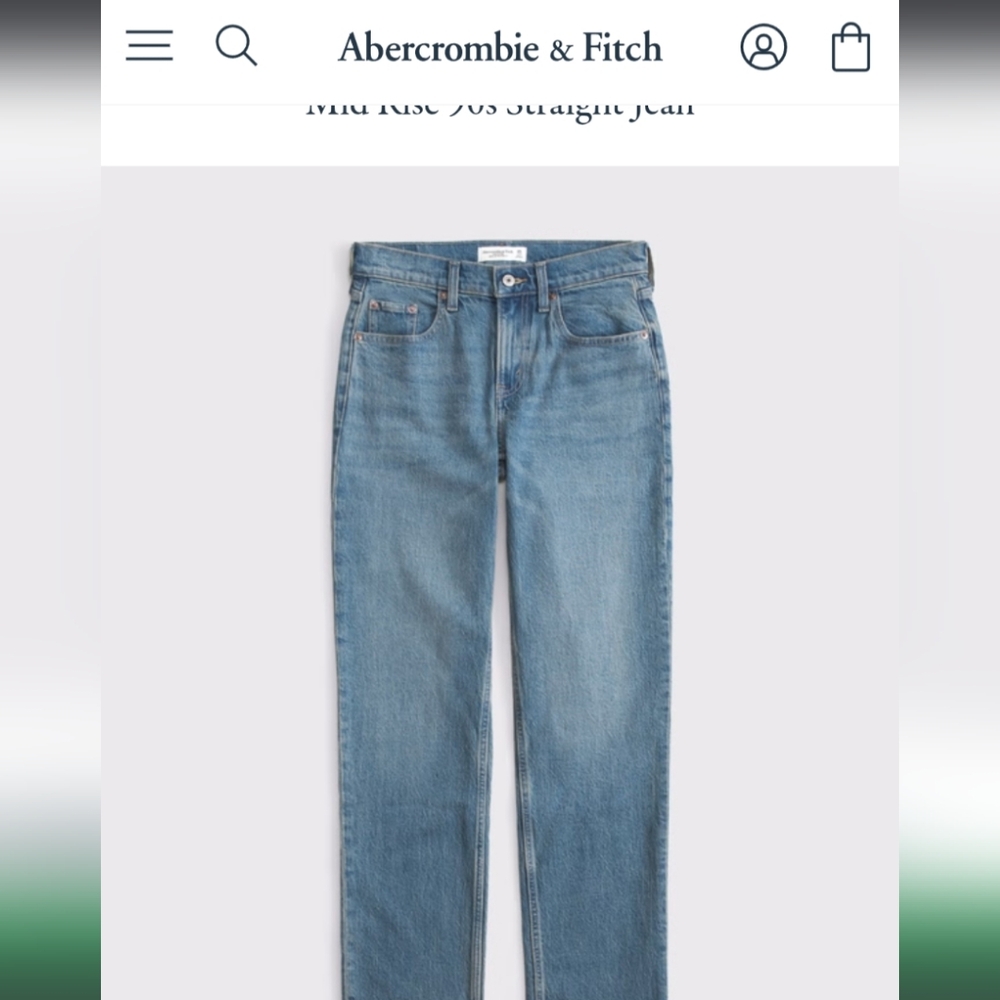 Mid Rise 90s Straight Jean